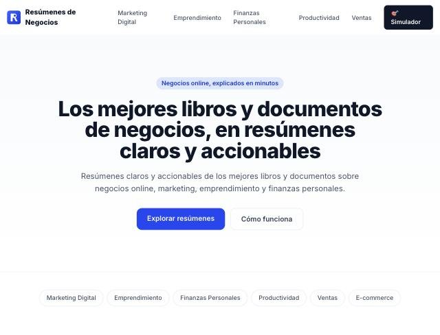 Resúmenes de Negocios IA